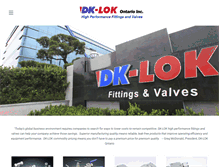 Tablet Screenshot of dklokontario.com